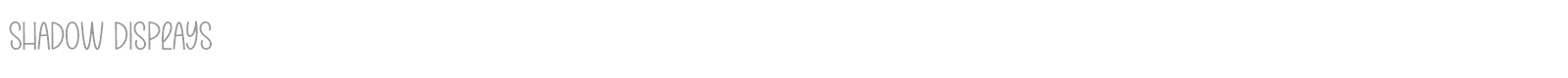 Shadow Displays font preview